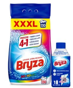 Bryza 4w1 Proszek do Prania Kolor 8,45kg 130 prań + Gratis